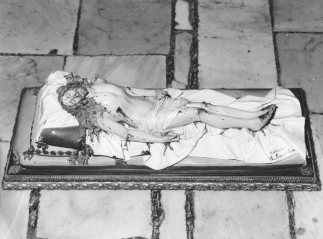 CRISTO MORTO (statua) - bottega leccese (sec. XIX)