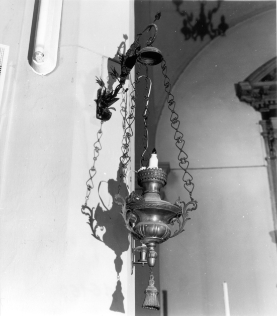 lampada del SS. Sacramento, serie - bottega lucchese (?) (inizio sec. XX)