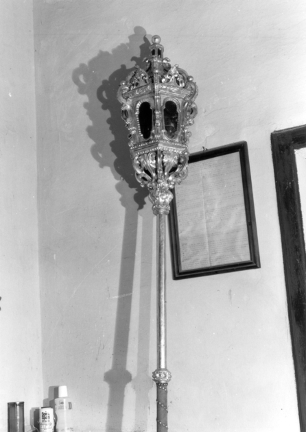 lanterna processionale, serie - bottega toscana (fine/inizio secc. XVIII/ XIX)
