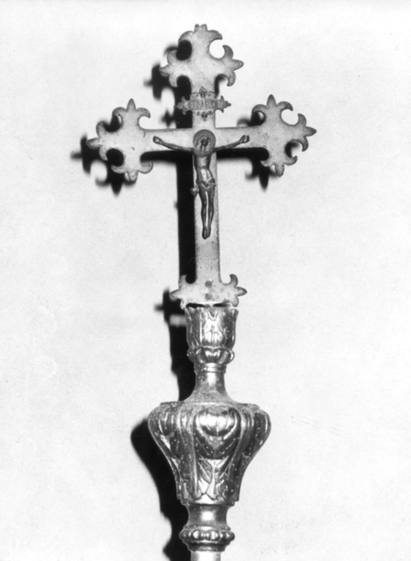 croce processionale - bottega toscana (inizio sec. XVIII)