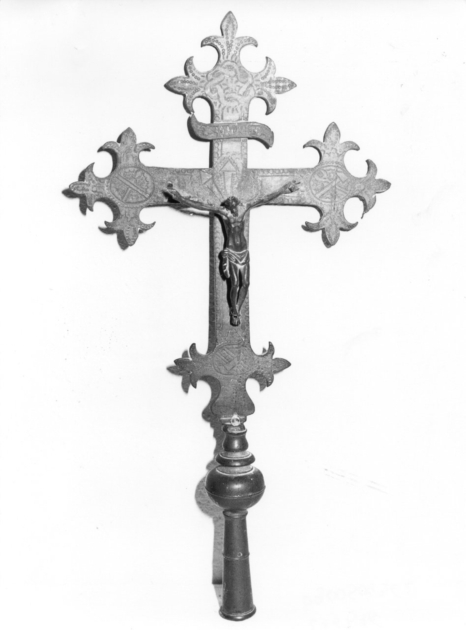 croce processionale - bottega toscana (metà sec. XVIII)