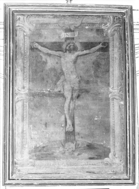 CROCIFISSIONE DI CRISTO (dipinto) - ambito italiano (metà sec. XVII)