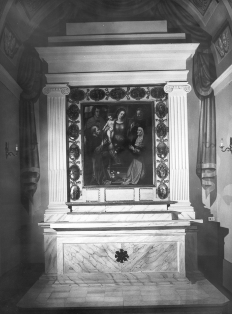 altare - bottega italiana (metà sec. XIX)