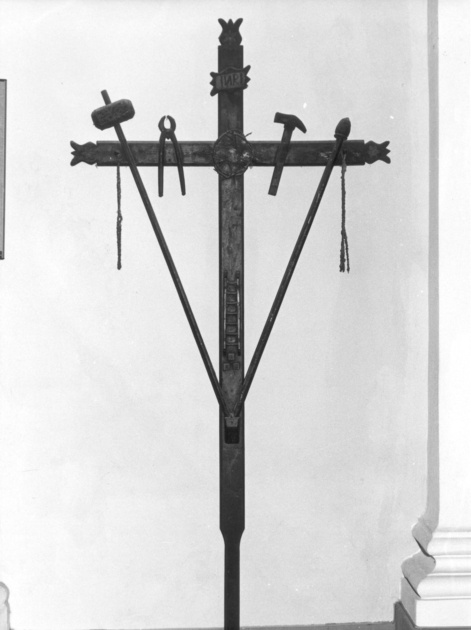 croce penitenziale - bottega italiana (sec. XIX)