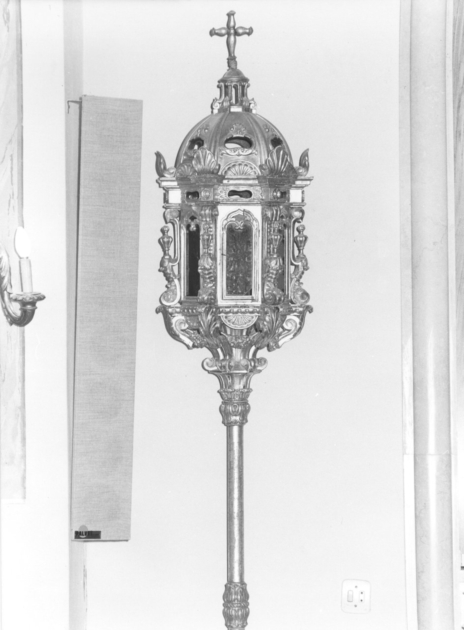 lanterna processionale, serie - bottega italiana (sec. XIX)