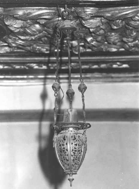 lampada pensile ad anfora, serie - bottega italiana (sec. XIX)