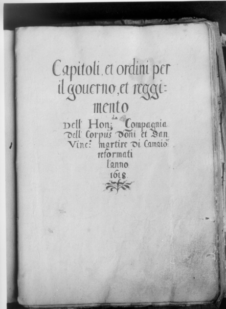 manoscritto - bottega versiliese (sec. XVII)