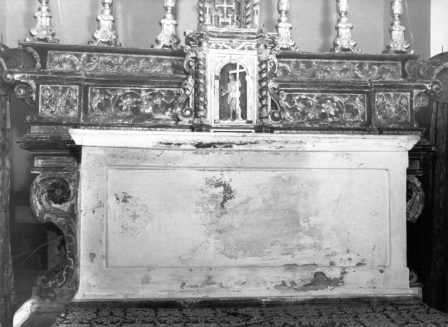 altare maggiore - ambito garfagnino (sec. XVII)