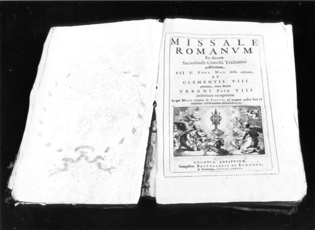coperta di libro liturgico - ambito tedesco (sec. XVII)