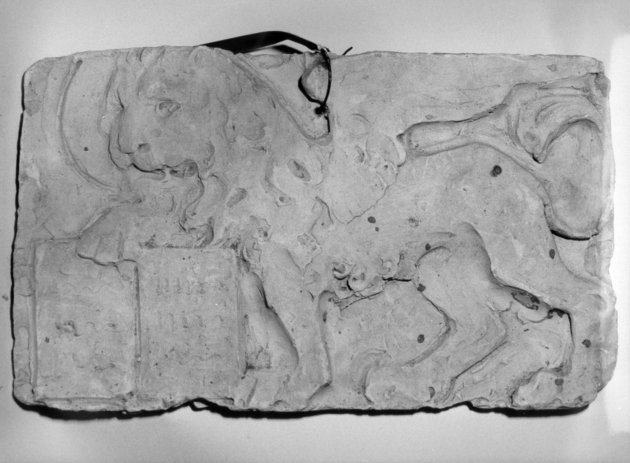 leone di San Marco (rilievo, opera isolata) di Angeloni Alfredo (sec. XX)
