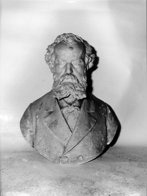 figura maschile (busto, opera isolata) di Passaglia Augusto (secc. XIX/ XX)