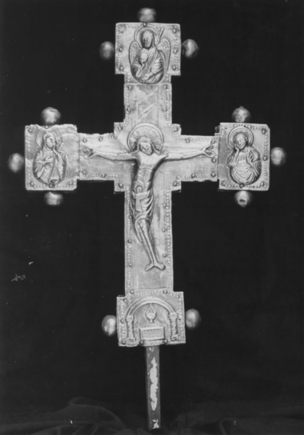 croce processionale - bottega lucchese (metà sec. XIII)