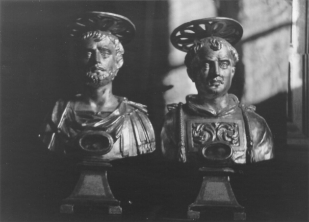 Santi (reliquiario - a busto, serie) - ambito garfagnino (sec. XVII)