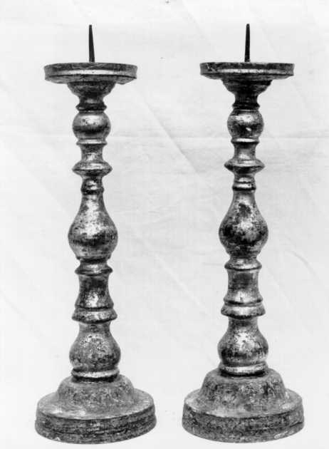 candelabro, serie - bottega versiliese (sec. XVIII)