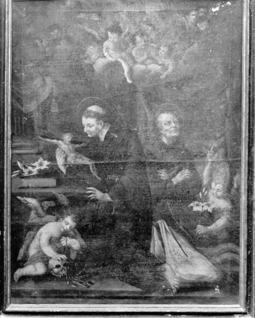 San Bonaventura da Bagnoregio e San Diego d'Alcalà (dipinto) di Tommasi Guglielmo (seconda metà sec. XVIII)