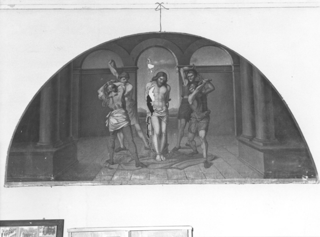 FLAGELLAZIONE DI CRISTO (dipinto) di Leonetti Ranieri (metà sec. XIX)