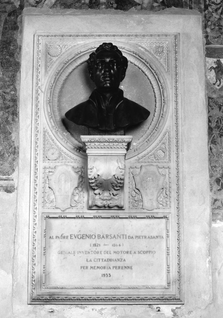 Eugenio Barsanti (lapide commemorativa) - bottega toscana (sec. XX)