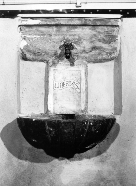 lavabo da sacrestia - ambito garfagnino (secc. XVII/ XVIII)