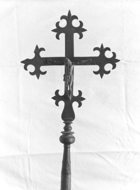 croce processionale - bottega lucchese (secc. XVII/ XVIII)
