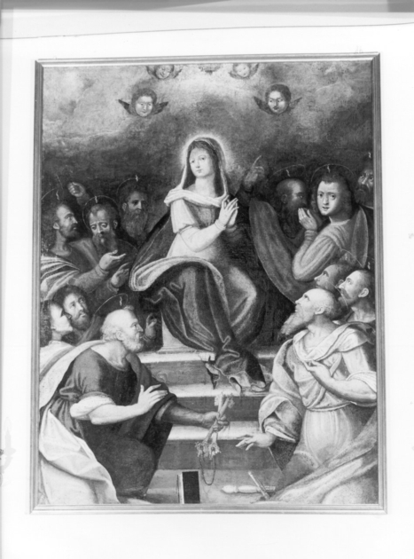 Madonna in trono e Santi (dipinto) - ambito italiano (secc. XVIII/ XIX)