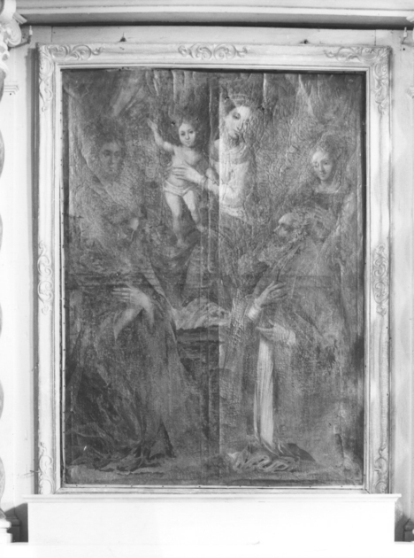 Madonna con Bambino e Santi (dipinto) - ambito italiano (sec. XVII)