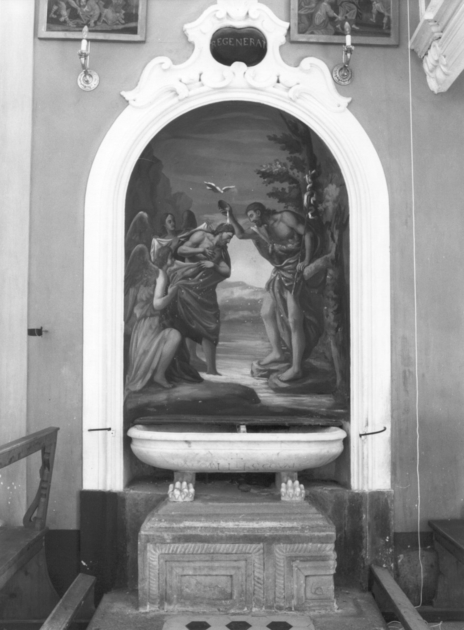 BATTESIMO DI CRISTO (dipinto) - ambito toscano (sec. XVIII)