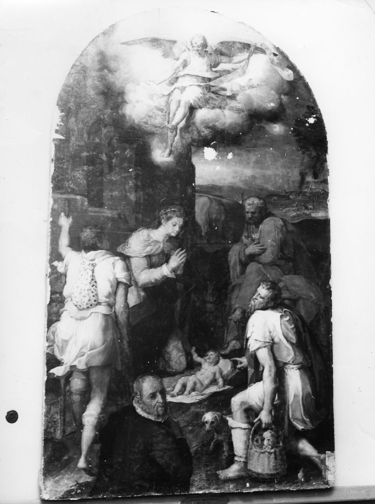 adorazione dei pastori (dipinto) di Witte Peter detto Pietro Candido (fine sec. XVI)