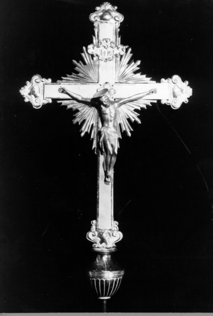 croce processionale - bottega pisana (prima metà sec. XVIII)