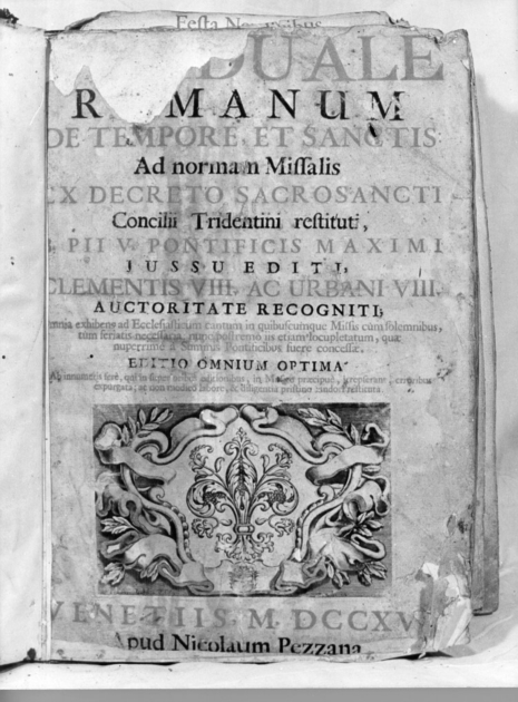coperta di libro liturgico, serie - bottega veneziana (sec. XVIII)