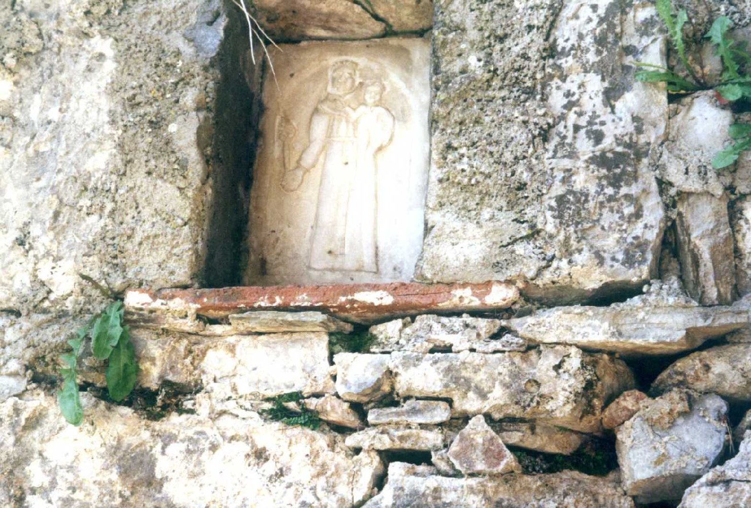 Sant'Antonio da Padova con il bambino (rilievo, opera isolata) - bottega lucchese (inizio sec. XIX)