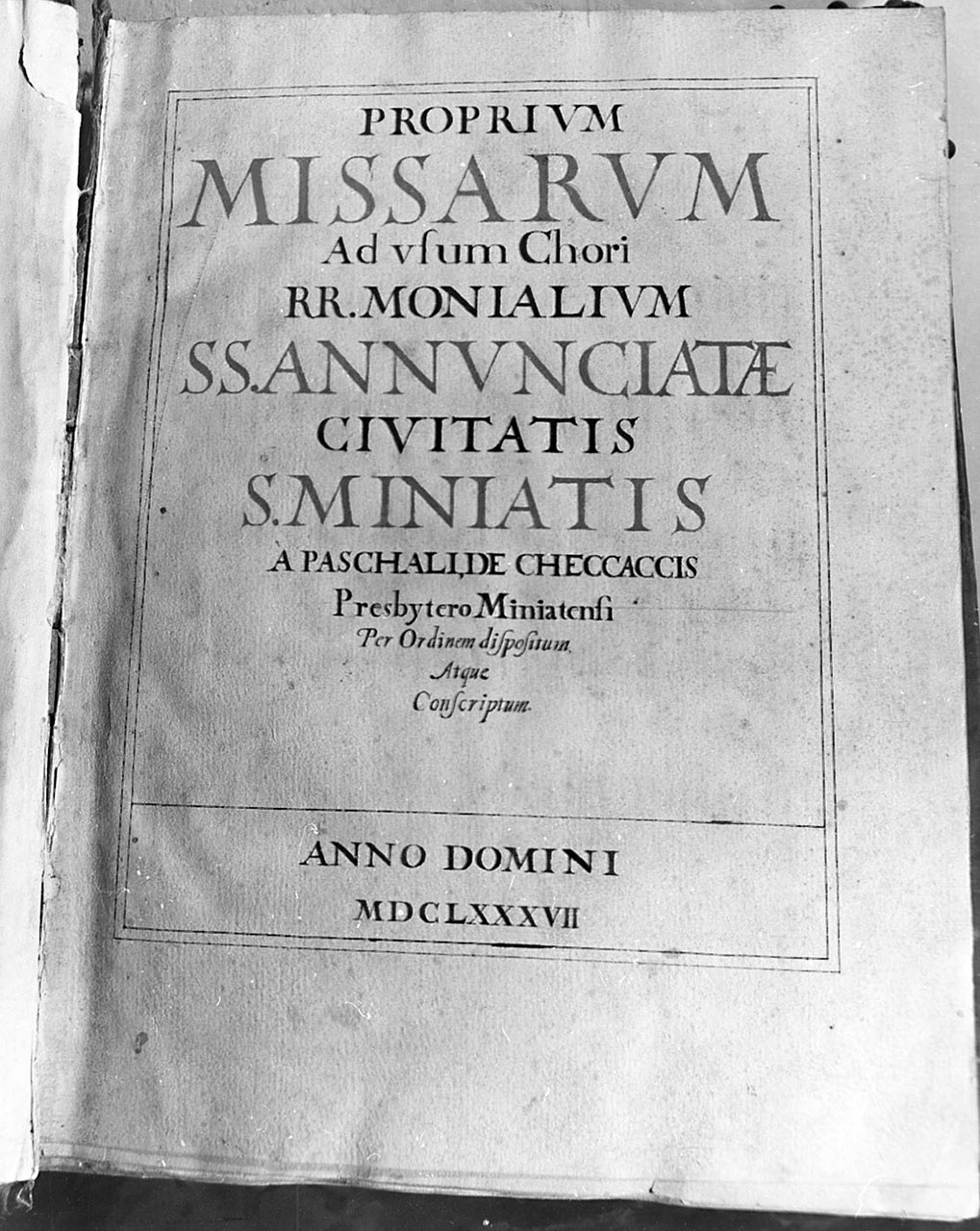 messale cantato - bottega italiana (sec. XVII)
