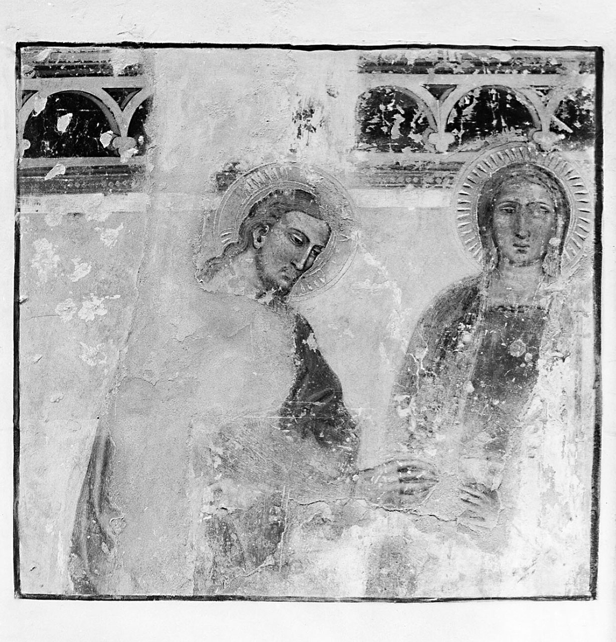 Gesù Cristo e Madonna (dipinto) - ambito toscano (sec. XIV)