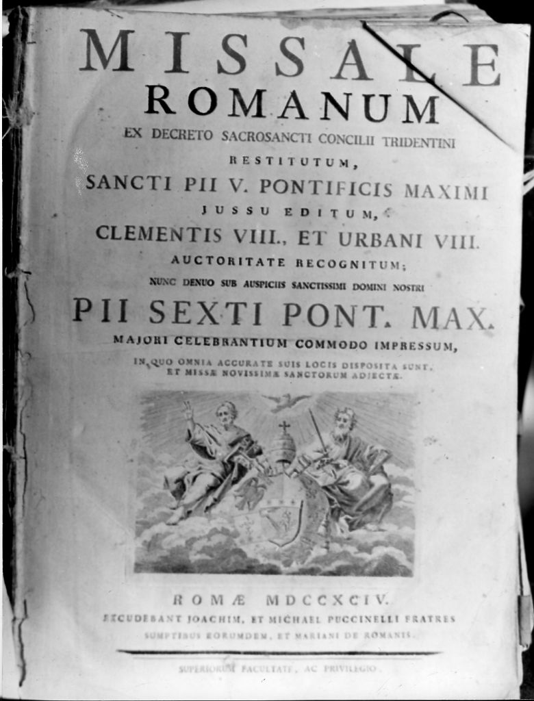 coperta di libro liturgico - ambito italiano (sec. XVIII)