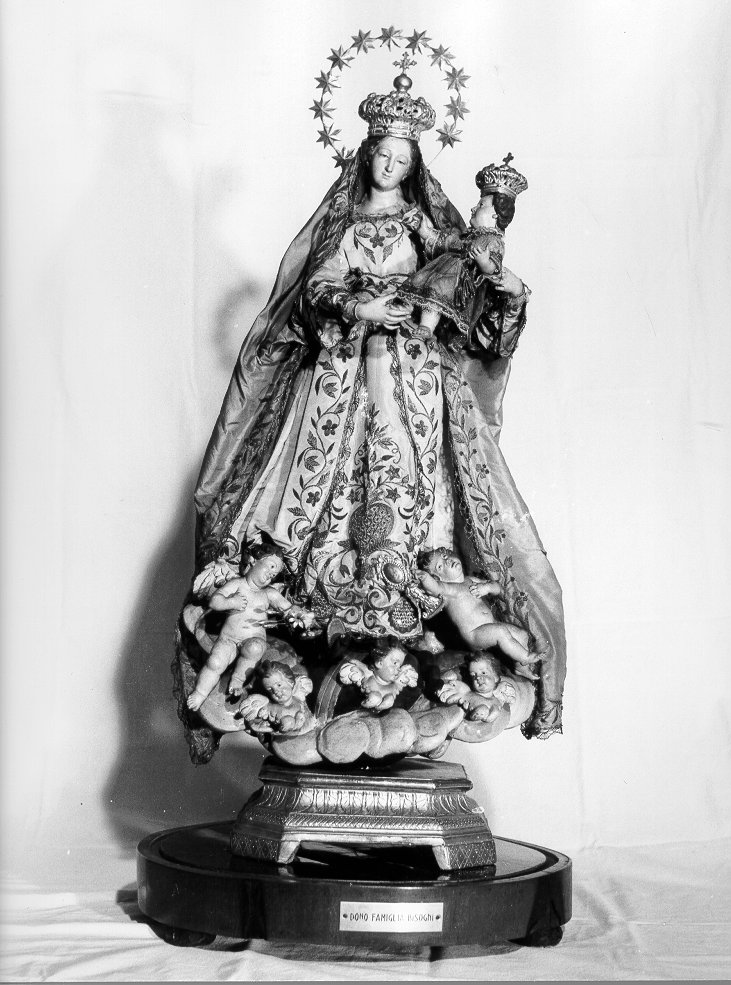 Madonna con Bambino e Santi (statua) - ambito italiano (sec. XIX)