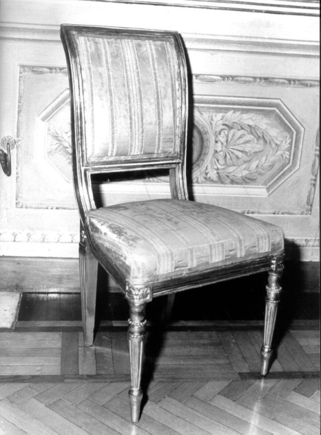sedia - manifattura lucchese (fine/inizio secc. XVIII/ XIX)