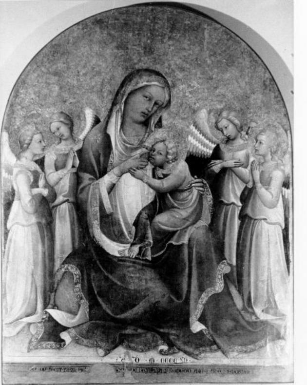 Madonna delumtà con quattro angeli (dipinto, opera isolata) di Pietro di Giovanni detto Lorenzo Monaco (primo quarto sec. XV)