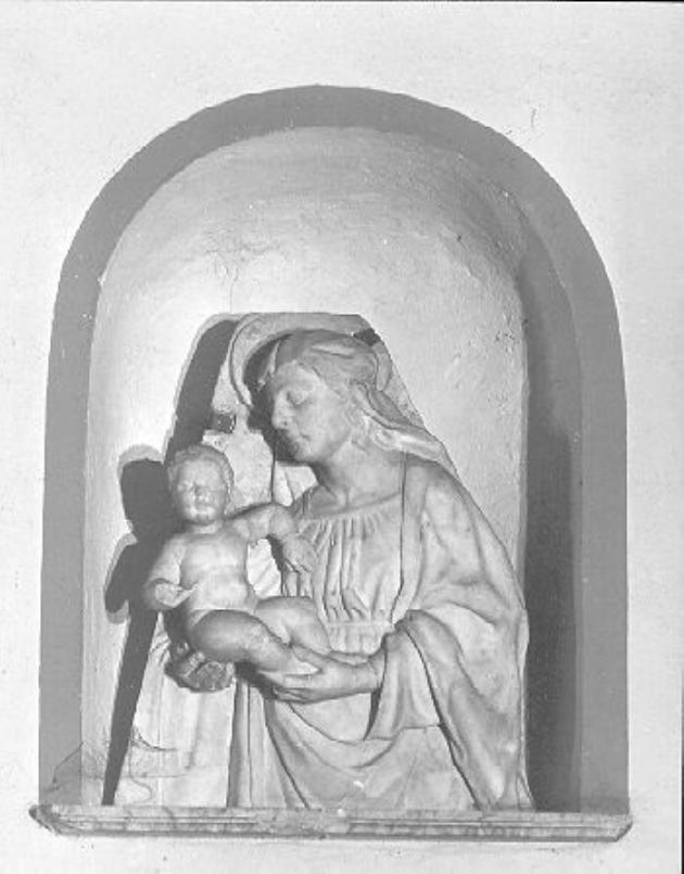 Madonna con Bambino (rilievo) - ambito toscano (fine sec. XV)