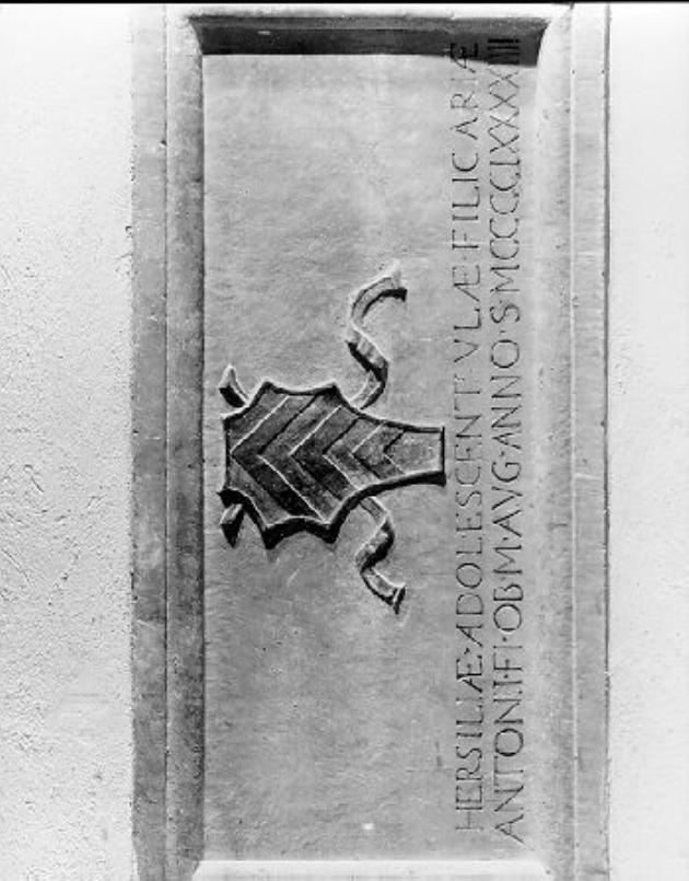 lapide tombale - ambito italiano (sec. XV)