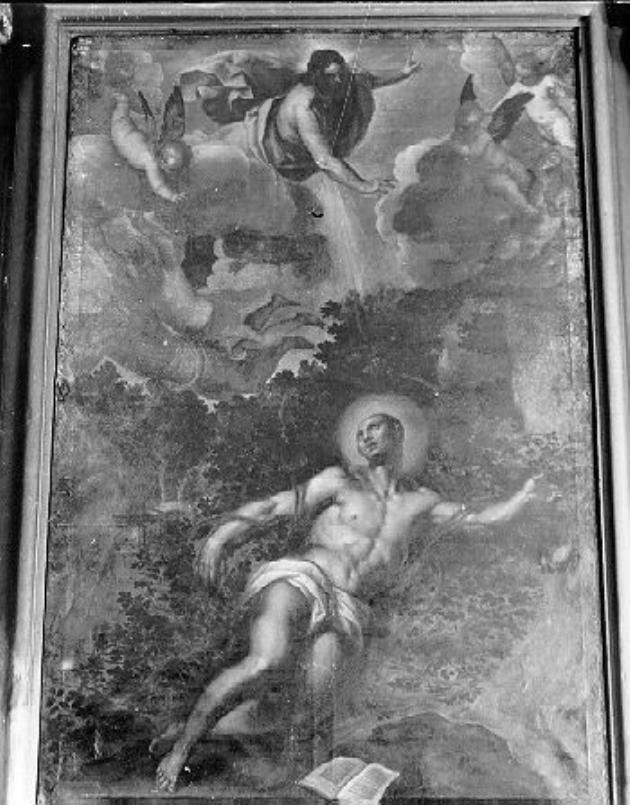 San Benedetto tra i rovi (dipinto) di Negretti Jacopo detto Jacopo Palma il Giovane (inizio sec. XVII)