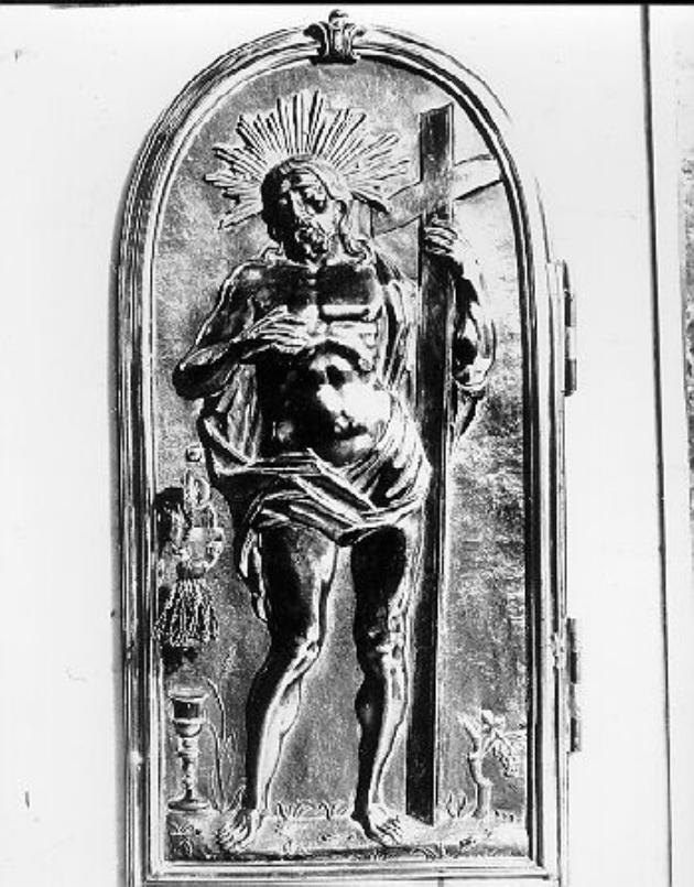 Cristo risorto (sportello di tabernacolo) - ambito italiano (prima metà sec. XVII)