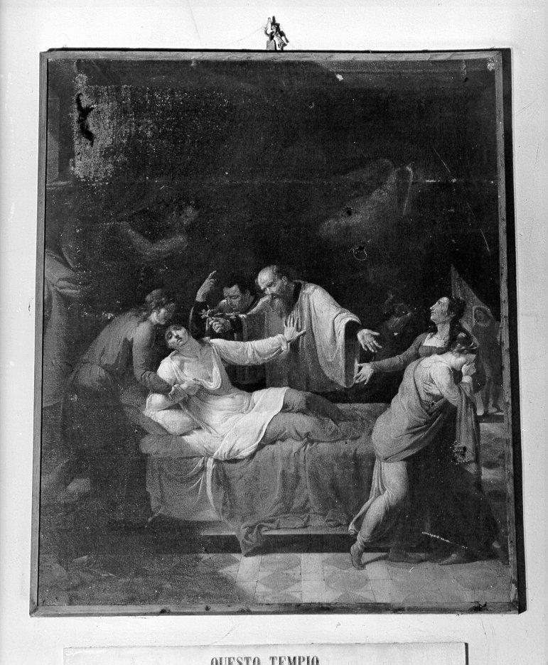 morte del peccatore (dipinto) - ambito italiano (sec. XIX)