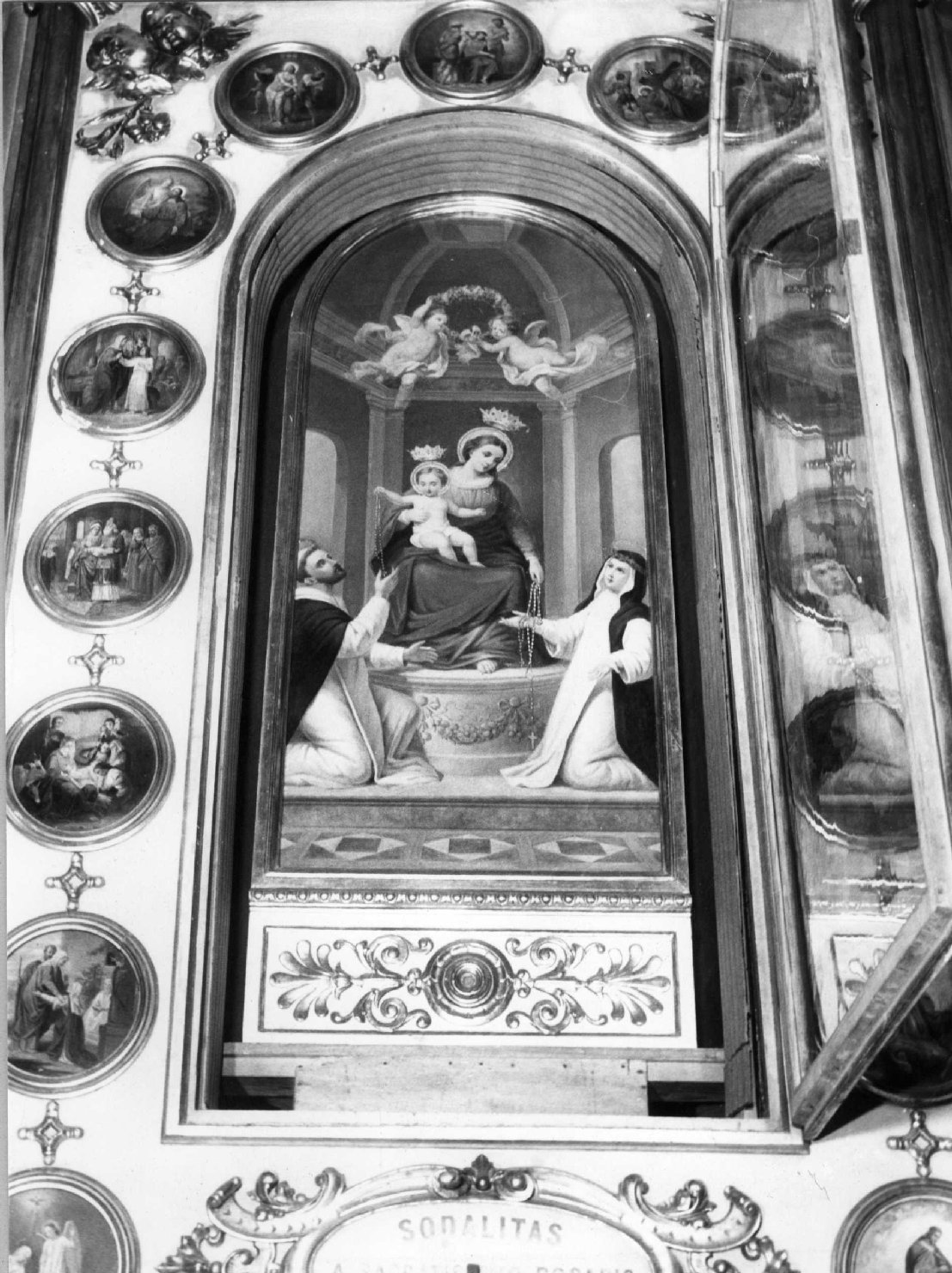 Madonna del Rosario (dipinto) di Ugolini Ugolino (sec. XIX)