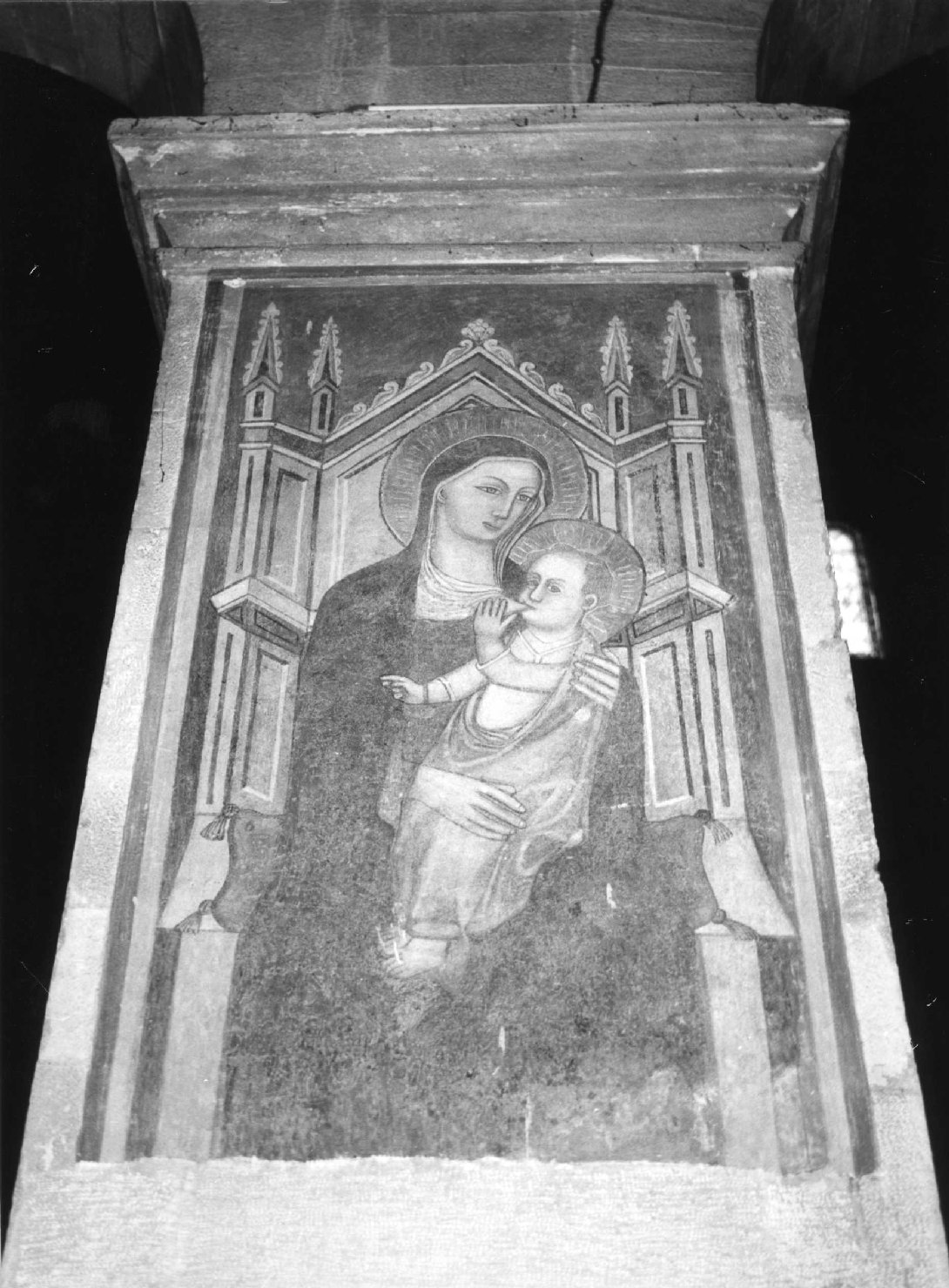 Madonna con Bambino (dipinto) - bottega toscana (sec. XIV)