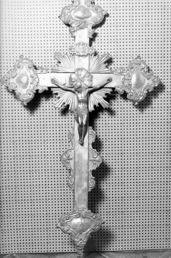 croce d'altare, opera isolata - manifattura italiana (prima metà sec. XIX)