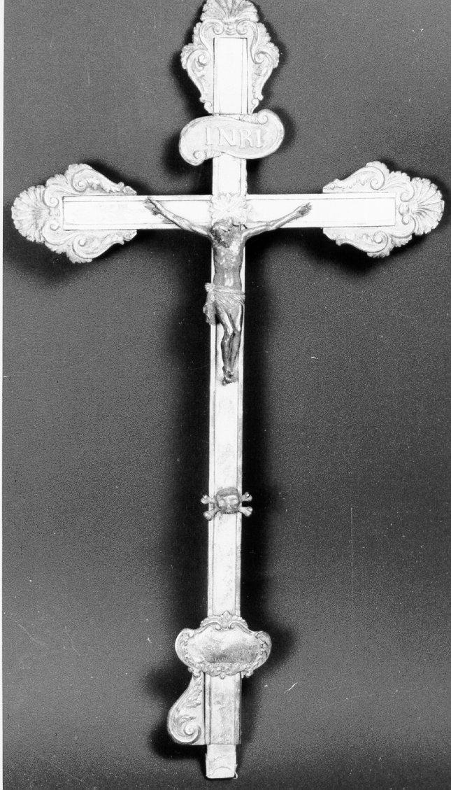 croce d'altare, opera isolata - manifattura toscana (fine sec. XIX)