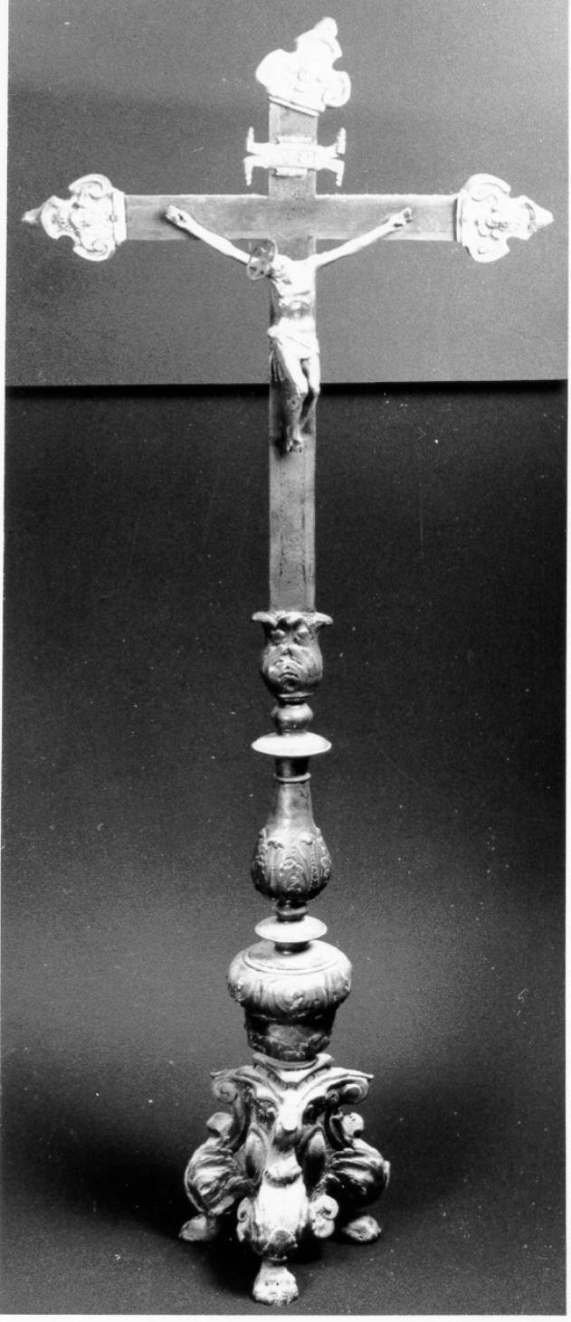 croce d'altare, opera isolata - manifattura italiana (inizio sec. XIX)