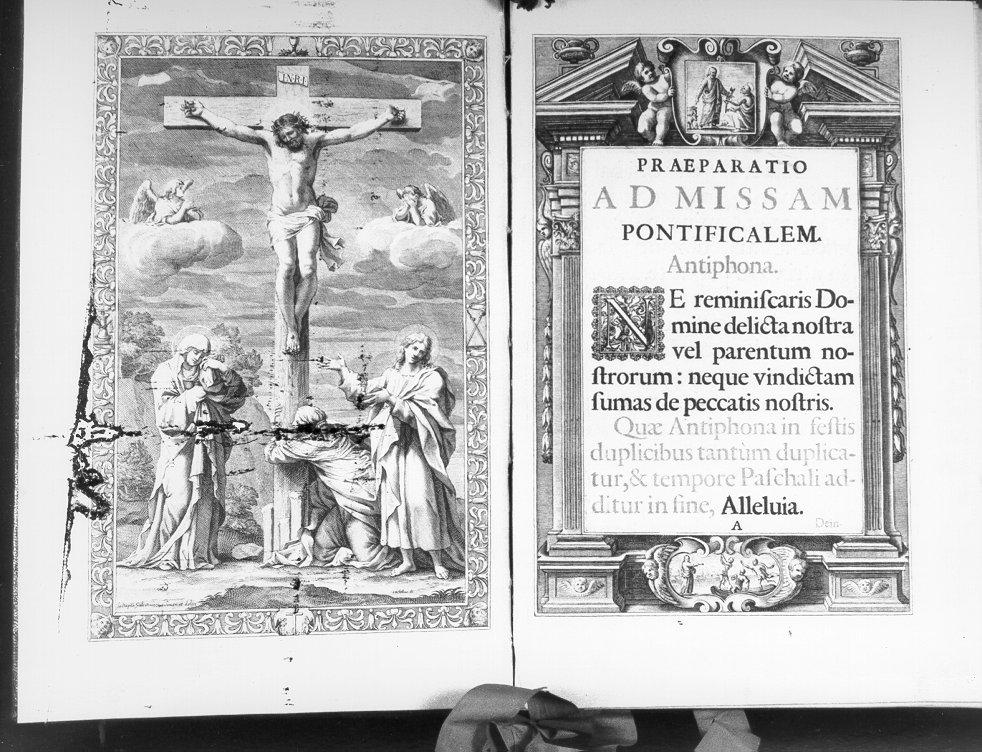 Pontificale (coperta di libro liturgico, opera isolata) di De Vecchi Iacopo (bottega) (sec. XVII)