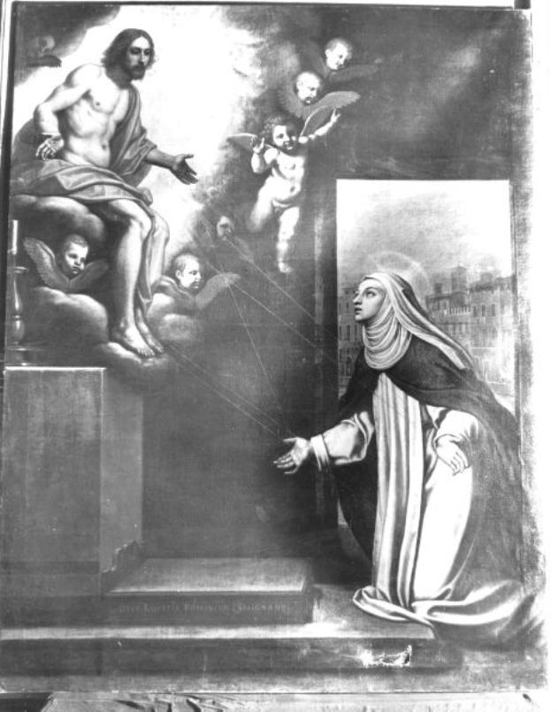 Santa Caterina riceve le stigmate (dipinto) di Cresti Domenico detto Passignano (sec. XVII)