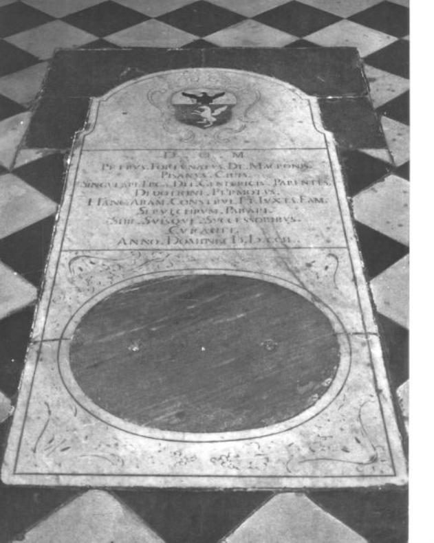 lapide tombale - ambito italiano (sec. XVIII)