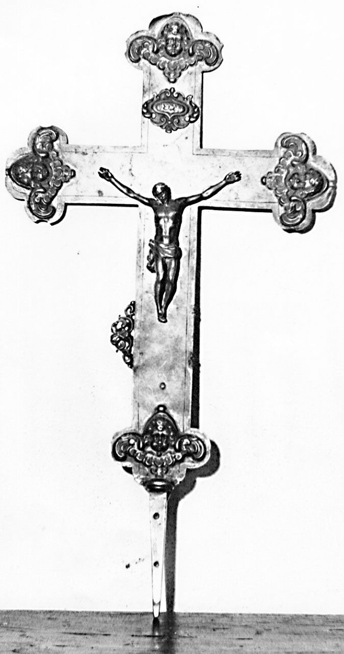 croce processionale - bottega italiana (sec. XVIII)